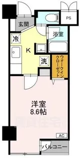 エクセル万代【3階】の間取り