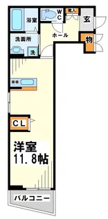ファンファーレ調布【1階】の間取り