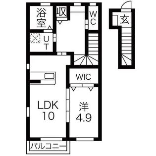 アリエッタA【2階】の間取り
