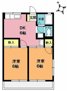 シティハイム・サングリーン【1階】の間取り