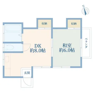 ホワイトハイツ【2階】の間取り