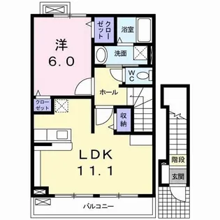 クオーレ【2階】の間取り