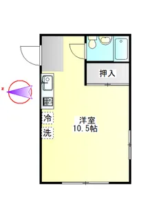 安田マンション【2階】の間取り