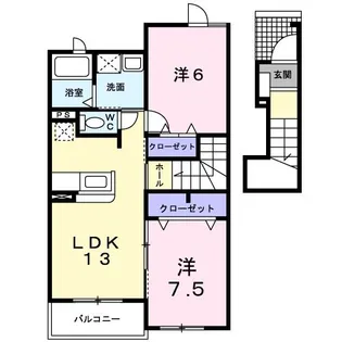 ガーデンヒルズ【2階】の間取り