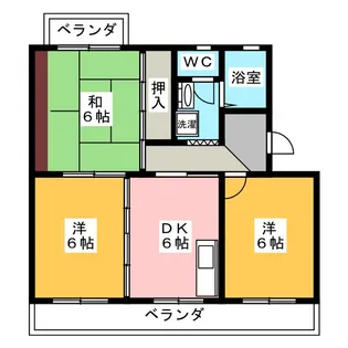 プライムハイツA・B【2階】の間取り