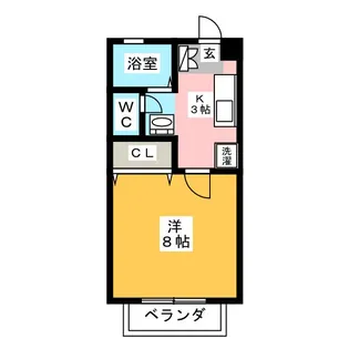 カーサアクトレスA【2階】の間取り