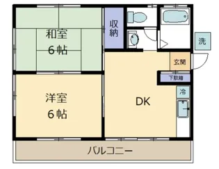 青柳ハウス【2階】の間取り