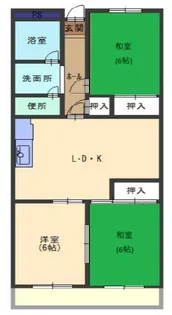 第5吉川コーポ【3階】の間取り