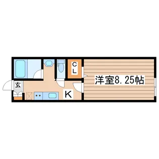 アスコット荒巻中央【2階】の間取り