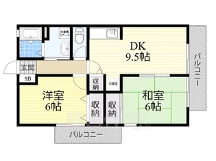 pacific牧落【1階】の間取り