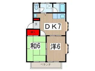 メゾンアム-ルA棟の間取り