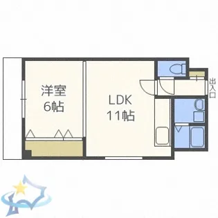エステラ参番館【2階】の間取り