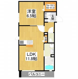 シャーメゾンオーク【2階】の間取り