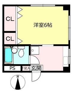 稗田ビル【4階】の間取り