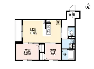 robot home 西国立【2階】の間取り