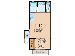 ブルーマリヌG棟【1階】の間取り