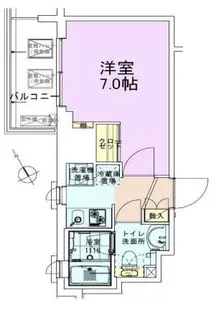 門前仲町レジデンス参番館【3階】の間取り