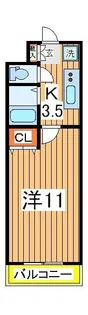 ユーレジデンス南柏【3階】の間取り