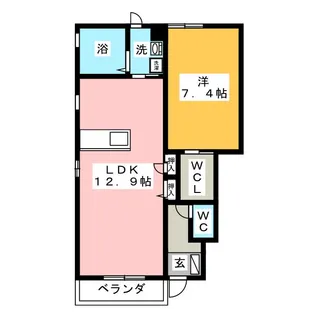 シャーメゾン ブランシェ【1階】の間取り