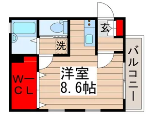 Ka-na maisonくぬぎ山II【2階】の間取り