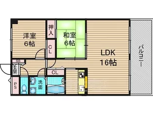 ロイヤル山崎【7階】の間取り