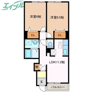 ジェルメ86 II【1階】の間取り