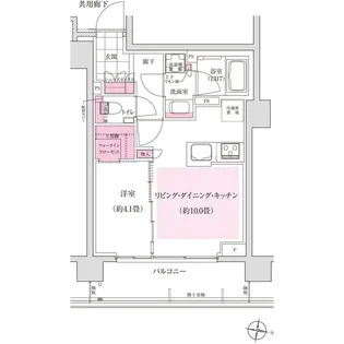 ディームス東陽町【3階】の間取り