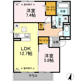 セゾン I【1階】の間取り