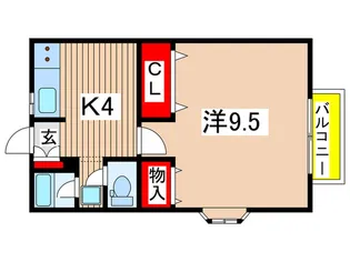 セルシオ蒲町II【1階】の間取り