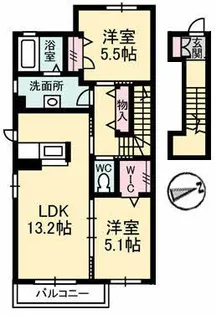 スターフィールドII【2階】の間取り