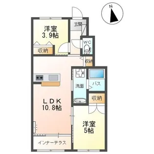コンフォートII【1階】の間取り
