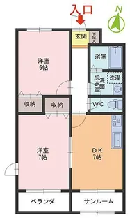 サニープラザ【3階】の間取り