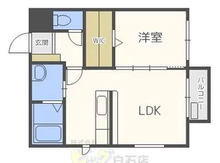 MFレジデンス東札幌【2階】の間取り