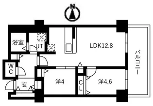 シティコート目黒【5階】の間取り