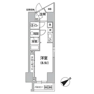 ロリエ銀座【11階】の間取り