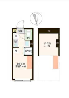 ハーモニーテラス若宮VIII【1階】の間取り