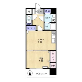 コルメキッサアスカ【9階】の間取り
