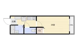 シティパル木太【2階】の間取り