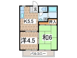 ドミールK【2階】の間取り