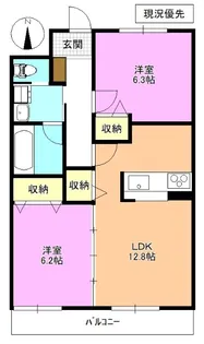 ライフコア上千田【3階】の間取り