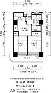 UR武庫川【7階】の間取り