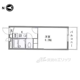 レオパレスエルヴェール2【2階】の間取り
