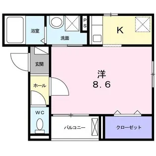 アクアA.S【3階】の間取り
