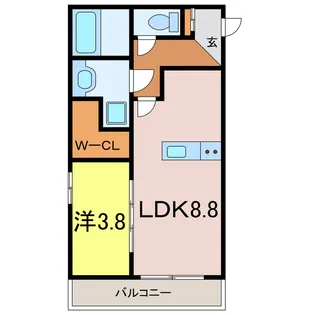 スマイルアパート相生【3階】の間取り