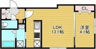 グランメゾン月寒【1階】の間取り