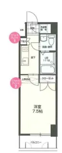 NO.70 HARBOR SOUTH TOWER【3階】の間取り