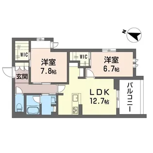 エムズグラン湘南藤沢【2階】の間取り