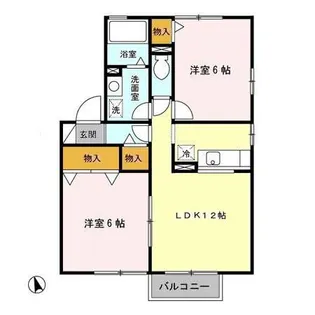 リビングタウン金池 F【2階】の間取り