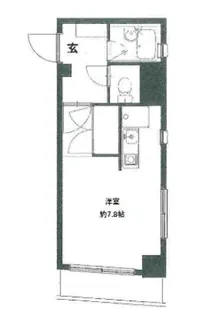 君待橋【6階】の間取り