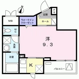 アルシア代田橋【1階】の間取り